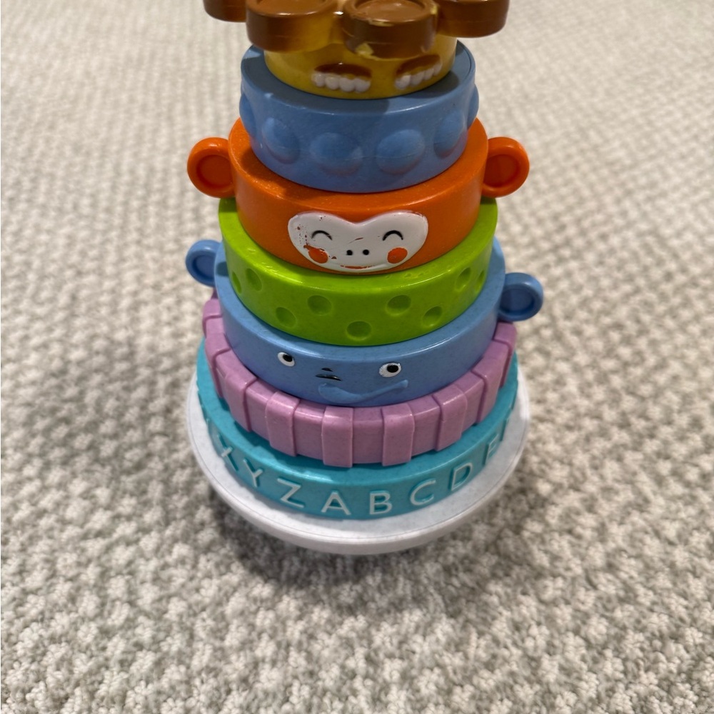 Stacking Animal Rings Toy - Multicolor Kids Stacker